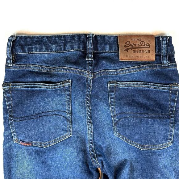 Superdry Travis 02 Skinny Stretch Dark‎ Blue Denim Jeans Mens W 30 L 32 Read - Picture 10 of 12